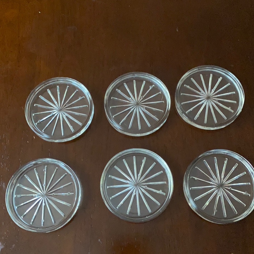 Vintage Glass coasters